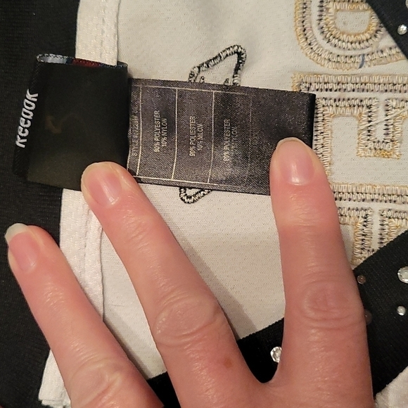 REEBOK NFL Embellished Drew Brees New Orleans Saints V-Neck Jersey Small - Picture 9 of 11